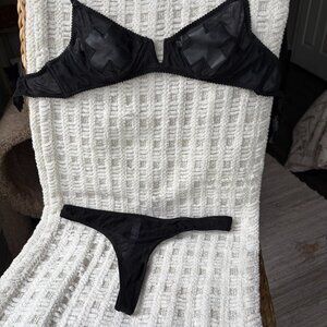 NWOT Urban Outfitters Bra & Thong Panties Set Out from Under Mesh Lingerie
